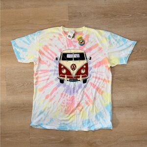 NWT NEW Volkswagen VW Bus Tie-Dye Cotton T-Shirt Officially Licensed Men’s 2XL